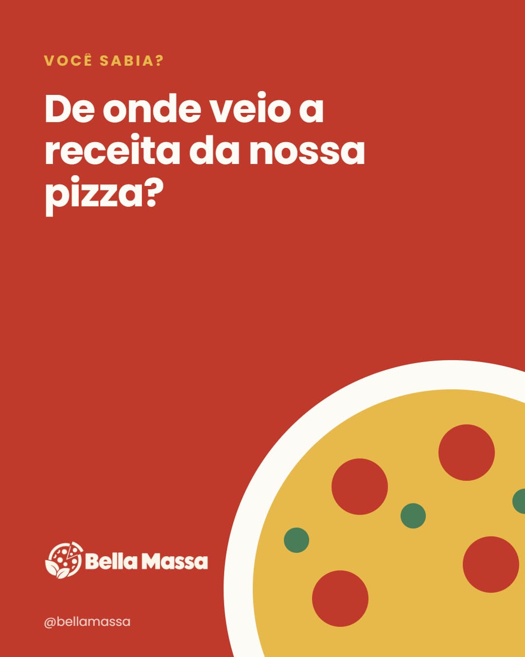 Carrossel: De onde veio a receita da nossa pizza?