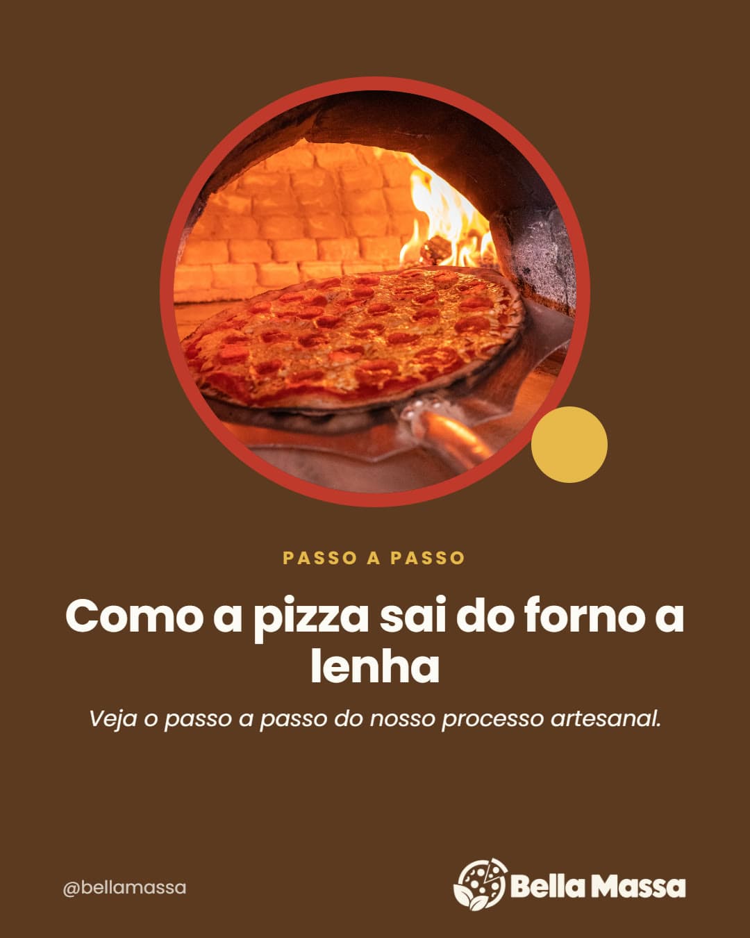Capa: Como a pizza sai do forno a lenha