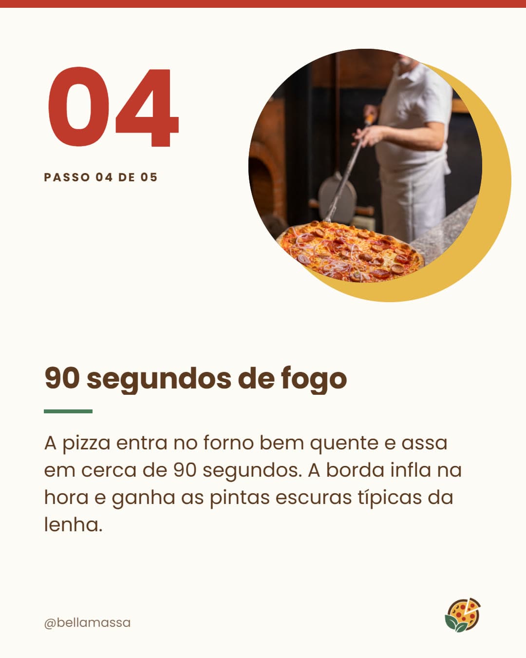 Passo 4: 90 segundos de fogo