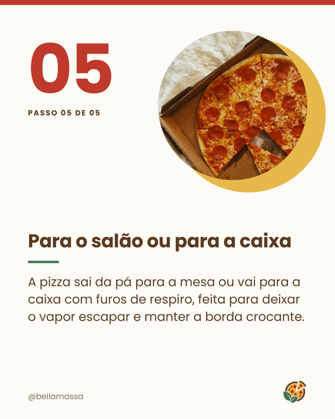 Passo 5: para o salão ou para a caixa